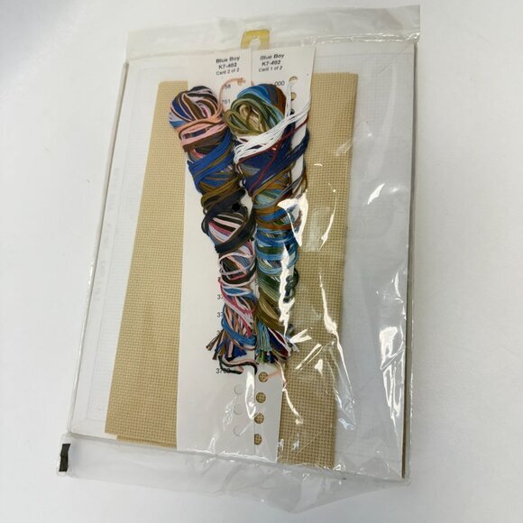 The Design Connection Inc Blue Boy Counted Cross Stitch Kit K7-402 - Picture 6 of 6